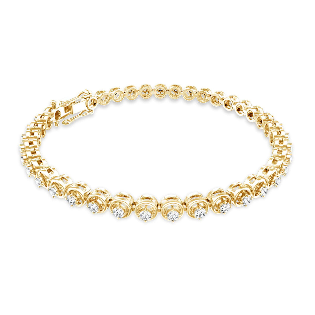 Certified Lab Grown Classic Round Diamond Bridal Tennis Bracelet