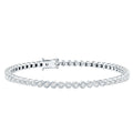 Certified Bezel Set Lab Grown Diamond Tennis Bracelet