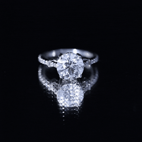 Certified 2 Carat Lab Grown Diamond Simple Engagement Ring